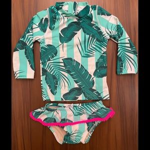 EUC Shade Critters Rashguard & Bottoms Palm